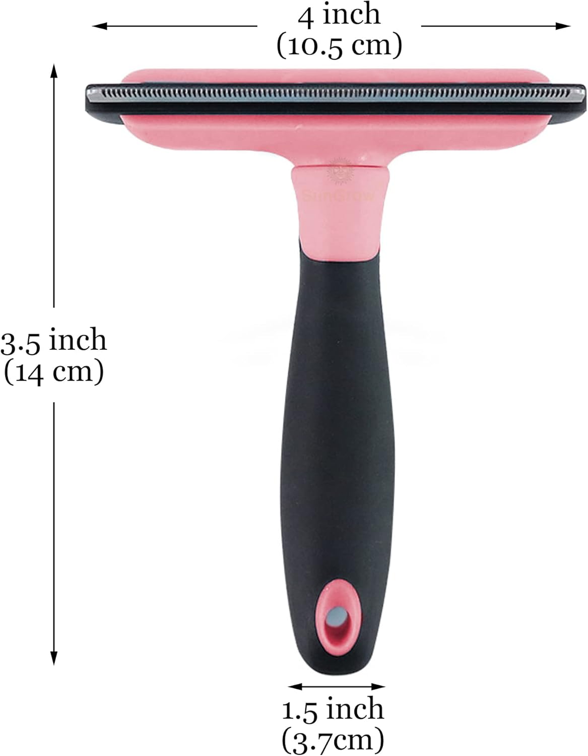 SunGrow deshedding brush quick-release button